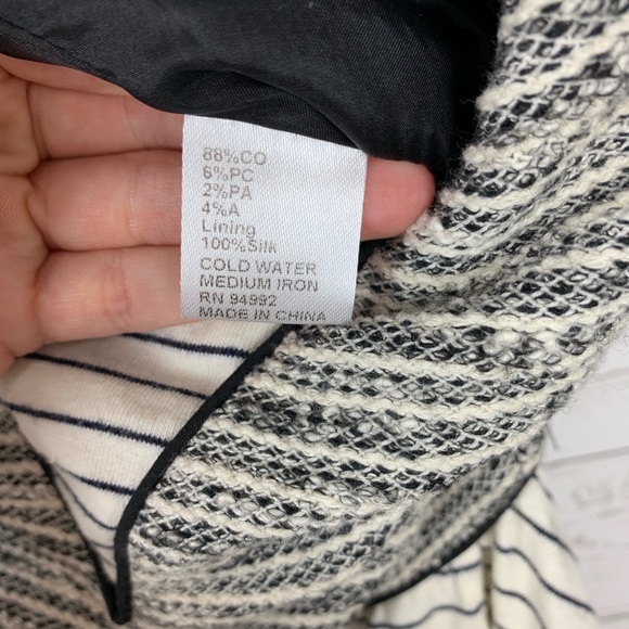 Jonathan Simkhai Dress Black and White G11 - Picture 6 of 6